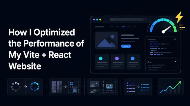 How I Optimized the Performance of My Vite + React Website