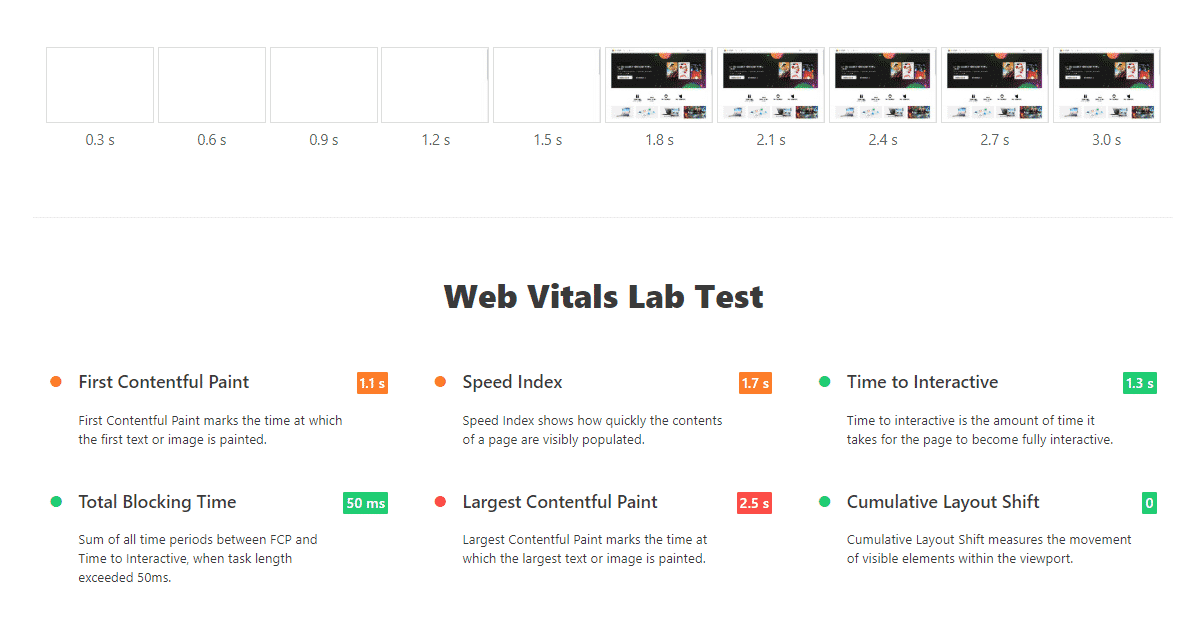 Loading Strip and Web Vitals Lab Report