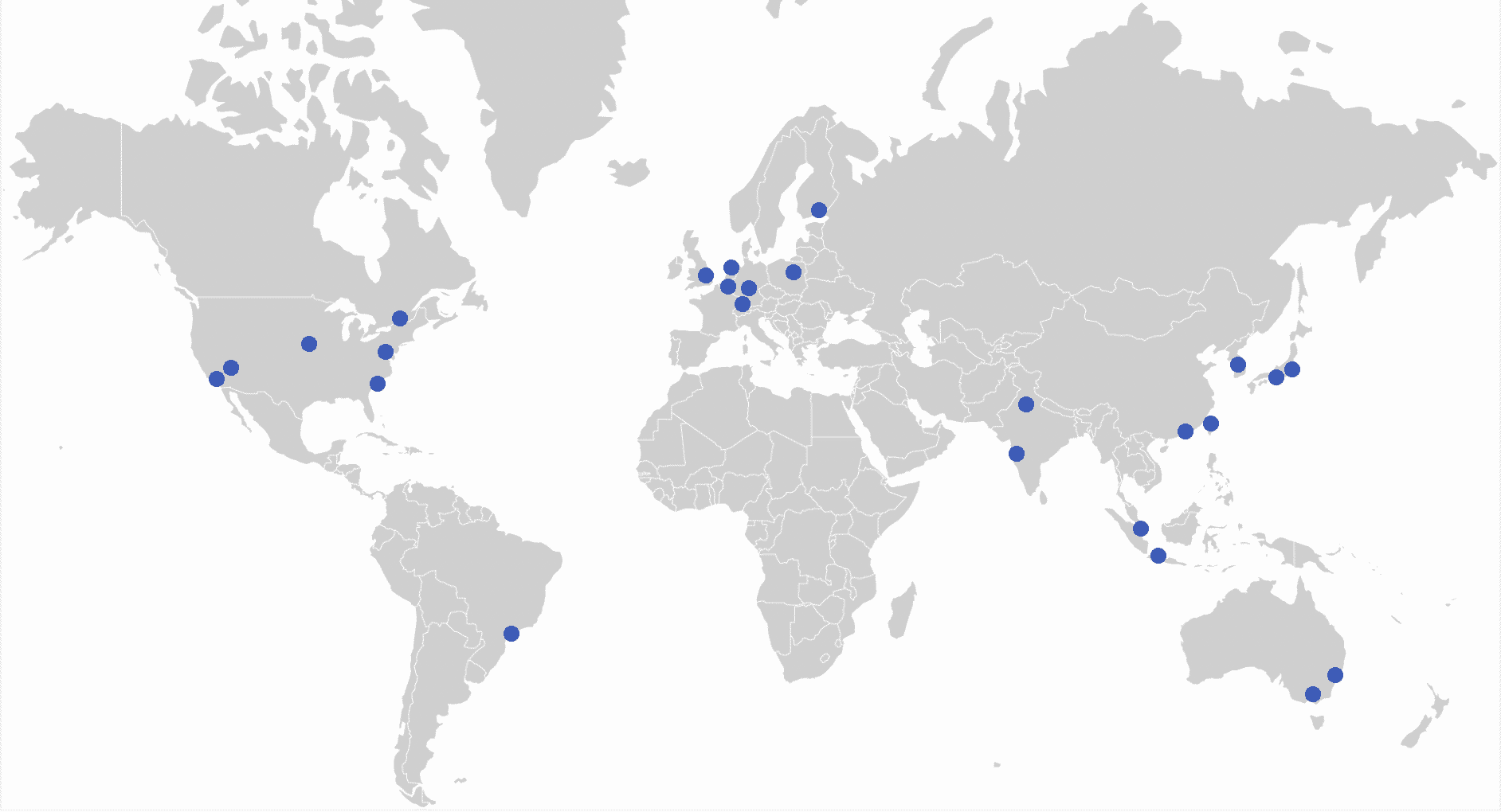 SpeedVitals TTFB Locations