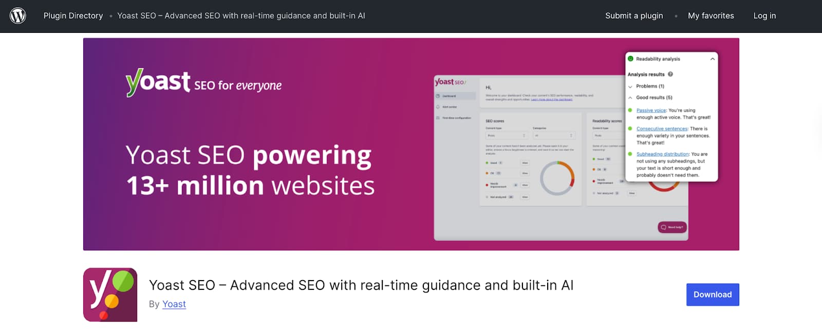 Yoast SEO Premium Screenshot
